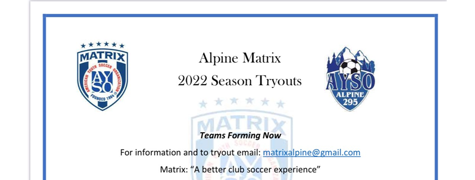 Alpine Matrix 2022 Tryouts